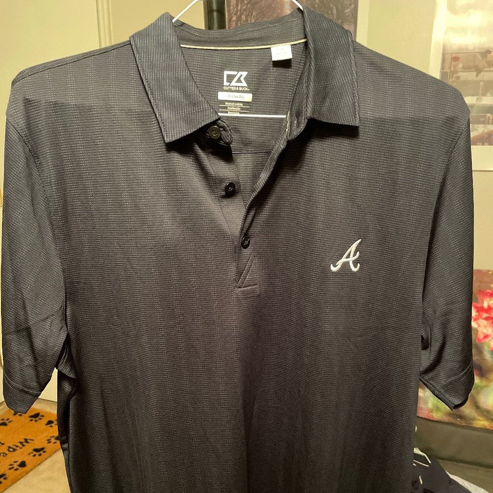 Atlanta Braves C&B Polo Navy Large